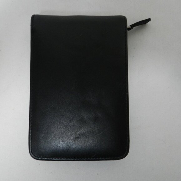 Coach Vintage Leather zip around palm pilot wallet case black w/ Logo  4" x 5.5" - Picture 7 of 12